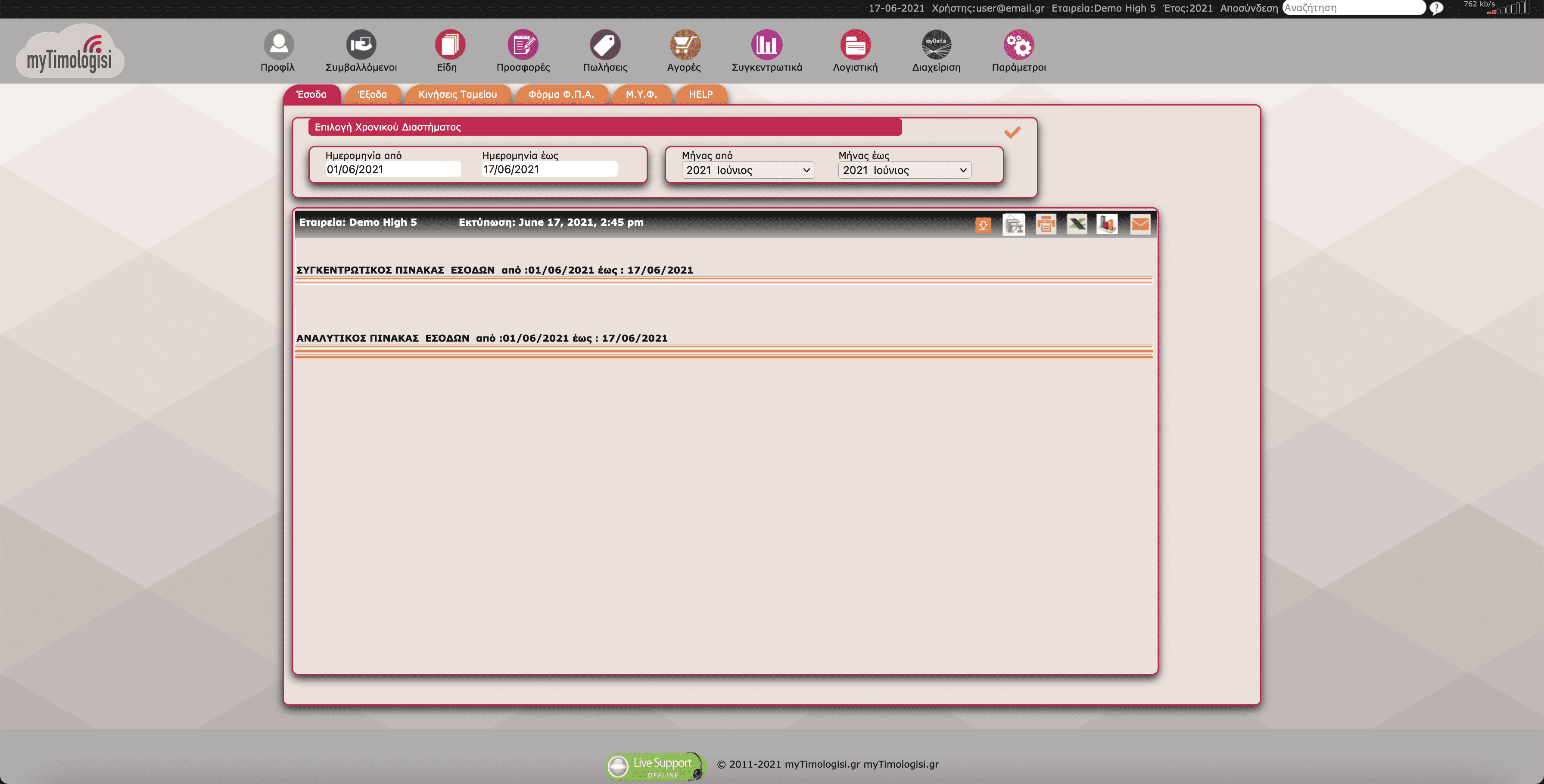 myTimologisi  profile page